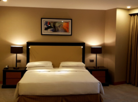 GALLERIA RESIDENCE MASTER BEDROOM CUSTOM MADE FURNITURE -CARPETS- CURTAINS ,WALLAPER