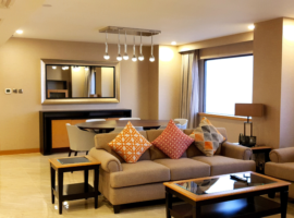 SERVICE APARTMENT - GALLERIA RESIDENCE - 375 APARTMENTS - CUSTOME MADE FURNITURE-RUGS-WALLPAPER-CURTAINS