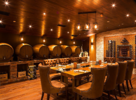 WINE CELLAR PRIVATE DINING HYATT REGENCY DEIRA FITOUT CUSTOM MADE FURNITURE LIGHTING