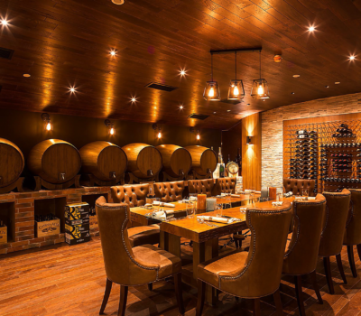 WINE CELLAR PRIVATE DINING HYATT REGENCY DEIRA FITOUT CUSTOM MADE FURNITURE LIGHTING